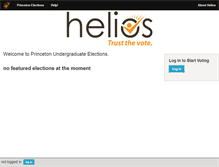 Tablet Screenshot of princeton.heliosvoting.org